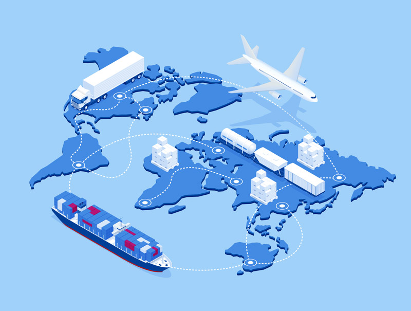 reseau-international-bleu-clair Fournisseur de solutions de transport international de marchandises