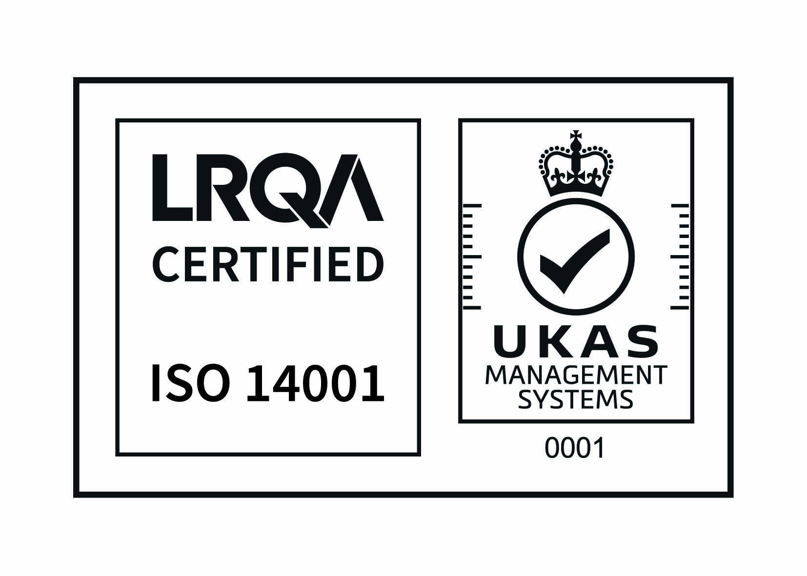 Logo ISO 14001 LRQA certification iso 14001 commissionnaire transport